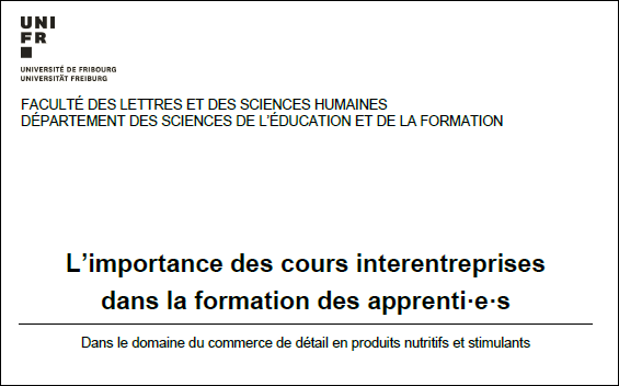 Mémoire de Master en Sciences de l’éducation