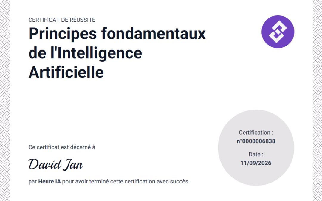 Principes fondamentaux de l&rsquo;Intelligence Artificielle
