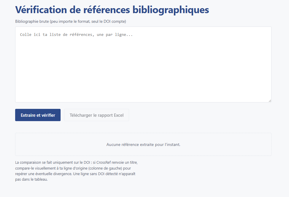 Vérification de références bibliographiques
